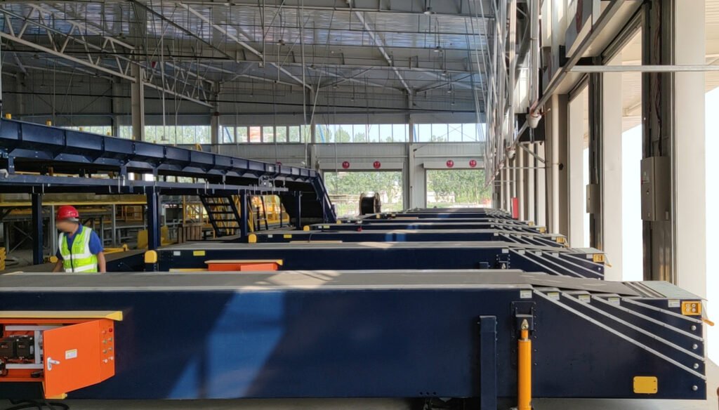 Application of mobile telescopic belt conveyor in the logistics industry