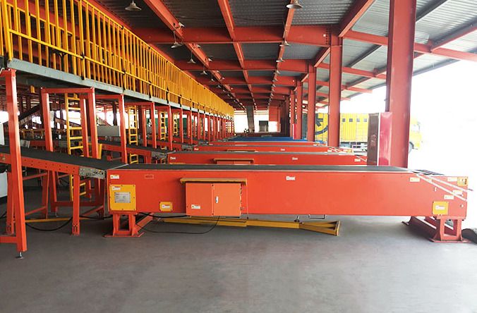 Application of mobile telescopic belt conveyor in the logistics industry