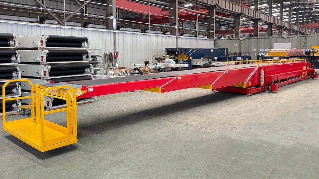 Application of mobile telescopic belt conveyor in the logistics industry