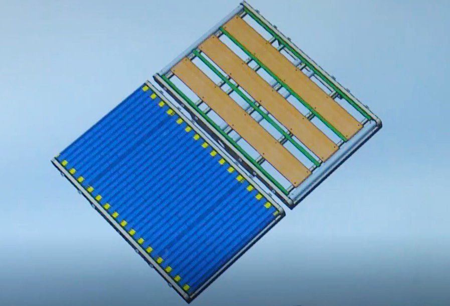 Corrugated paper conveyor structure diagram