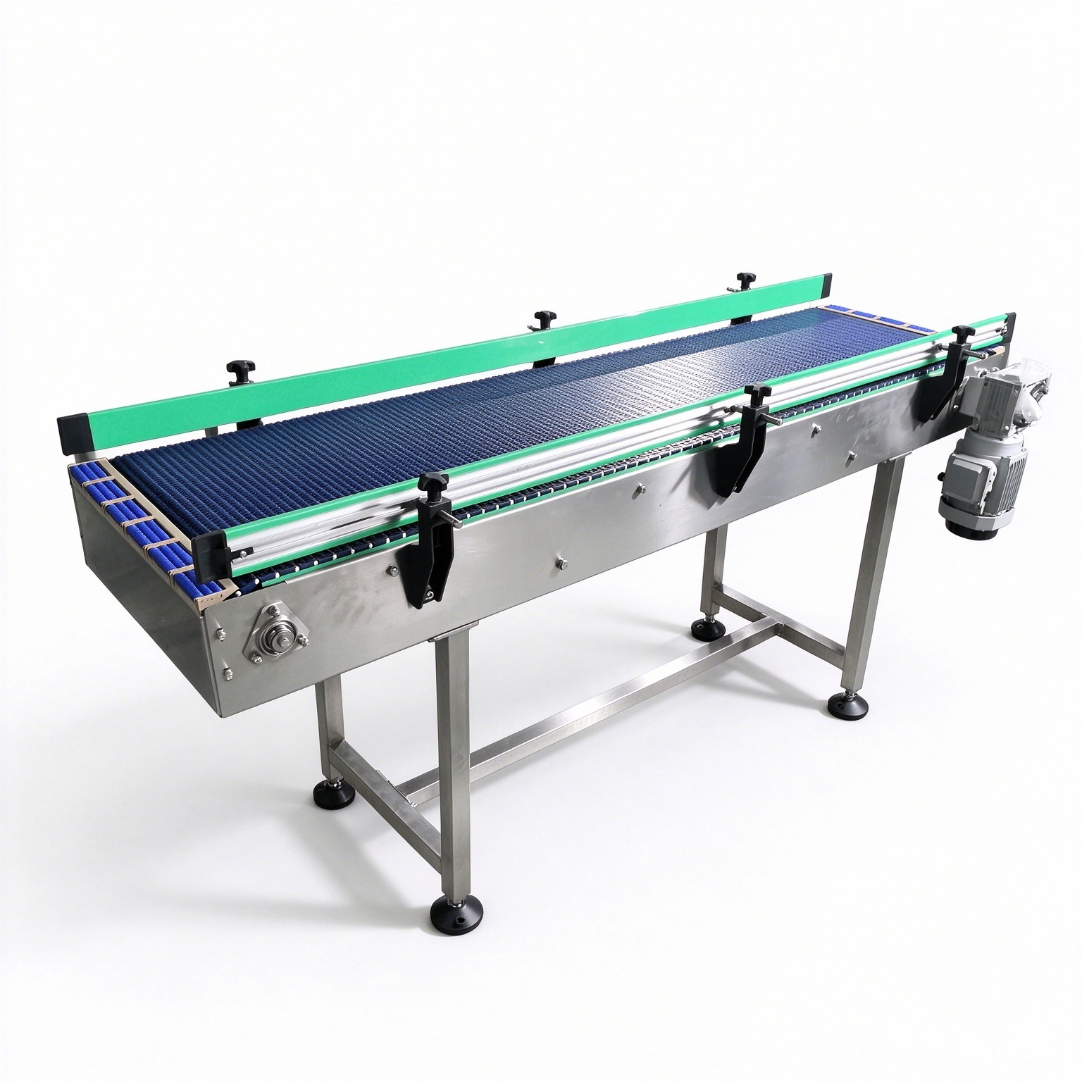 Food Grade POM 900 series flush grid Straight Modular Belt Conveyor for Carton Handling - Image 4